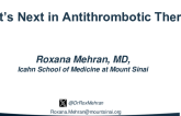 What’s Next in Antithrombotic Therapy?