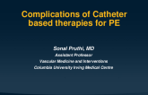Complications With Catheter Therapy
