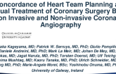 TCT 289: Concordance of Heart Team Plannings and Actual Treatment of Coronary Surgery Based on Invasive and Non-invasive Coronary Angiography