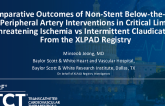 TCT 30: Comparative Outcomes of Non-Stent Below-the-Knee Peripheral Artery Interventions in Critical Limb Threatening Ischemia vs Intermittent Claudication From the XLPAD Registry