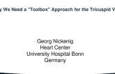 Why We Need a "Toolbox" Approach for the Tricuspid Valve