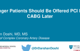 Younger Patients Should Be Offered PCI First, CABG Later