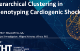 Hierarchical Clustering in Phenotyping Cardiogenic Shock