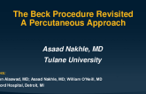 The Beck Procedure Revisited; A Percutaneous Approach