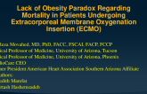 TCT 459: Lack of Obesity Paradox Regarding Mortality in Patients Undergoing Extracorporeal Membrane Oxygenation Treatment