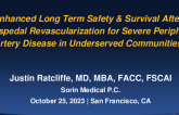 TCT 324: Improving Access to Vascular Care In Underserved Communities: Enhanced Long Term Safety & Survival after Transpedal Revascularization for Severe Peripheral Artery Disease