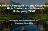Clinical Characteristics and Outcomes of High Gradient Aortic Stenosis Undergoing TAVR