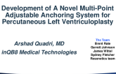 TCT 461: Development of A Novel Multi-Point Adjustable Anchoring System for Percutaneous Left Ventriculoplasty