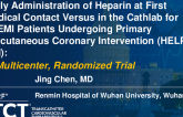 Early Administration of Heparin at First Medical Contact Versus in the Cathlab for STEMI Patients Undergoing Primary Percutaneous Coronary Intervention (HELP-PCI): A Multicenter, Randomized Trial