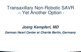 Transaxillary Non-Robotic SAVR – Yet Another Option