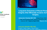 TCT 39: Long-term Outcomes of Pleural Preservation Integrity After Minimally Invasive Aortic Valve Surgery.