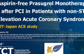 TCT 6: Aspirin-Free Prasugrel Monotherapy After PCI in Patients With Non-ST Elevation Acute Coronary Syndrome