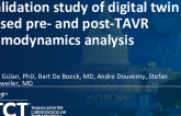 TCT 213: Validation Study of Digital Twin Based Pre- and Post-TAVR Hemodynamics Analysis