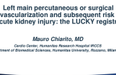 TCT 764: Left main percutaneous or surgical revascularization and subsequent risk of acute kidney injury: the LUCKY registry