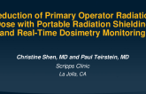 TCT 746: Reduction of Primary Operator Radiation Dose With Portable Radiation Shielding and Real-Time Dosimetry Monitoring