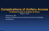 Complications and Management of Axillary Access