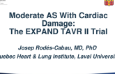 Moderate AS With Cardiac Damage: The EXPAND TAVR II Trial