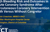 TCT 174: High Bleeding Risk and Outcomes in Acute Coronary Syndrome After Percutaneous Coronary Intervention With Versus Without Cangrelor