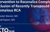 CTO Intervention in Recently Transposed Anomalous RCA
