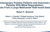 TCT 447: Contemporary Practice Patterns and Outcomes for Patients With Mitral Regurgitation: Results From a Large Multicenter Real-world Database