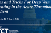Tips and Tricks For Deep Vein Stenting in the Acute Thrombotic Patient (From Sizing to Imaging to Coverage)