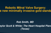 Robotic MV Repair: The New Minimal Invasive Gold Standard?