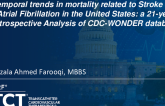 TCT 307: Temporal Trends in Mortality Related to Stroke and Atrial Fibrillation in the United States: A 21-Year Retrospective Analysis of CDC-WONDER Database