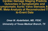TCT 331: Cardiac Damage Staging Predicts Outcomes in Symptomatic and Asymptomatic Aortic Valve Stenosis after Aortic Valve Replacement: Meta-Analysis of Reconstructed Time-to-Event Data