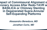 TCT 769: Impact of Commissural Alignment on Coronary Access After Redo-TAVR With BASILICA or Chimney Stenting in Degenerated Supra-Annular Self-Expanding Platforms.