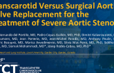 TCT 759: Transcarotid Versus Surgical Aortic Valve Replacement for the Treatment of Severe Aortic Stenosis