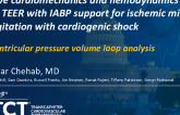 TCT 1589: Invasive Cardiomechanics of Transcatheter Mitral Edge-to-Edge Repair With Intra-Aortic Balloon Pump Support for Acute Mitral Regurgitation With Cardiogenic Shock Using Left Ventricular Pressure-Volume Loop Analysis