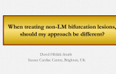 When Treating Non-LMCA Bifurcations: Should My Strategy Be Different?