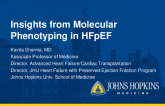 Insights From Molecular Phenotyping in HFpEF