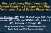 Postcardiotomy Right Ventricular Failure Requiring Intraoperative Right Ventricular Assist Device Placement