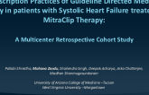 Prescription Practices of Guideline Directed Medical Therapy in Patients With Systolic Heart Failure Treated With Mitraclip Therapy