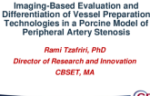 TCT 432: Imaging-Based Evaluation and Differentiation of Vessel Preparation Technologies in a Porcine Model of Peripheral Artery Stenosis