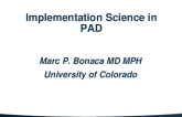 Implementation Science in PAD: Can We Do Better?
