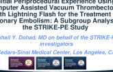 TCT 734: Initial Periprocedural Experience Using Computer Assisted Vacuum Thrombectomy With Lightning Flash for the Treatment of Pulmonary Embolism: A Subgroup Analysis of the STRIKE-PE Study