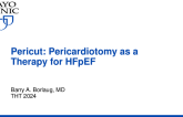 Pericut: Pericardiotomy as a Therapy for HFpEF