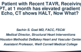 Case Presentation: A Patient With Recent TAVR, Receiving SAPT, and at 1 Month Has Elevated Gradient on Echo, and CT Shows HALT – Now What?