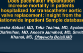 Does Pacemaker Implantation Increase Mortality in Patients Hospitalized for Transcatheter Aortic Valve Replacement: Insight From The Nationwide Inpatient Sample Database