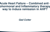 Inflammation as a Target in Acute HF