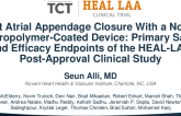Left Atrial Appendage Closure with a Novel Fluoropolymer-Coated Device: The HEAL-LAA Post-Approval Clinical Study