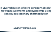TCT 25: In vivo validation of intra-coronary absolute flow measurements and hyperemia using continuous coronary thermodilution