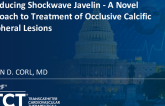 Introducing Shockwave Javelin - A Novel Approach to Treatment of Occlusive Calcific Peripheral Lesions