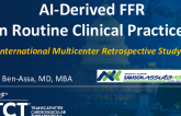 TCT 202: Diagnostic Performance of Artificial Intelligence-Derived Fractional Flow Reserve in Routine Clinical Practice: An International Multicenter Retrospective Study