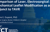 TCT 893: Comparison of Laser, Electrosurgical and Mechanical Leaflet Modification as an Adjunct to TAVR