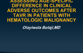 Assessing Age-Specific Difference in Clinical Adverse Outcomes After Transcatheter Aortic Valve Replacement in Patients With Hematologic Malignancy