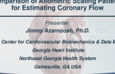 TCT 711: Comparison of Allometric Scaling Patterns for Estimating Coronary Flow