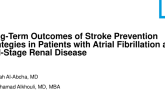 TCT 534: Outcomes of Stroke Prevention Strategies in Patients With Atrial Fibrillation and End-Stage Renal Disease